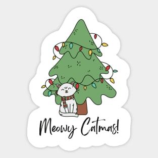 Meowy Catmas! Sticker